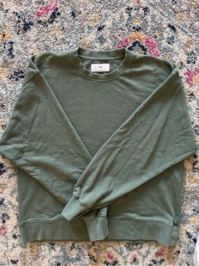 Aritzia TNA Crewneck Sweatshirt in Olive